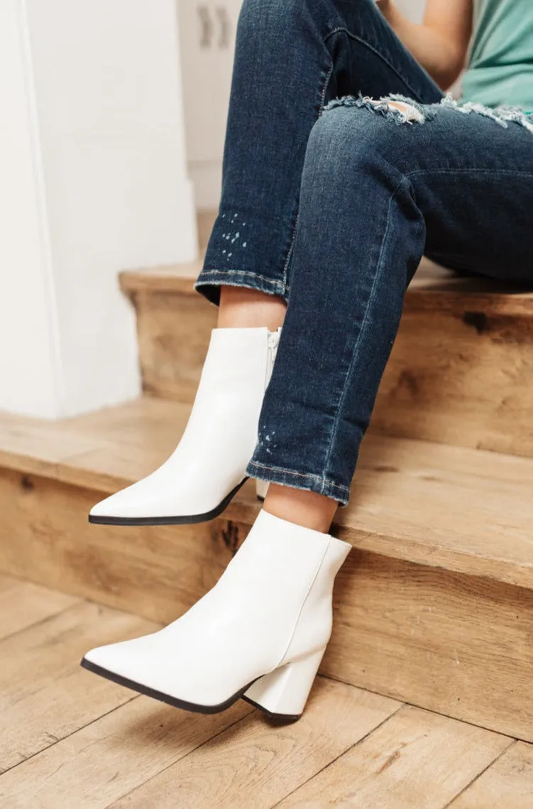 Amari Ankle Boots in White - 2/22/2022