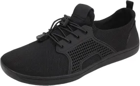Arch Support Orthopedic Sneakers for Women Breathable Zero Drop Adjustable Barefoot Shoes Fly Woven Mesh Shoe