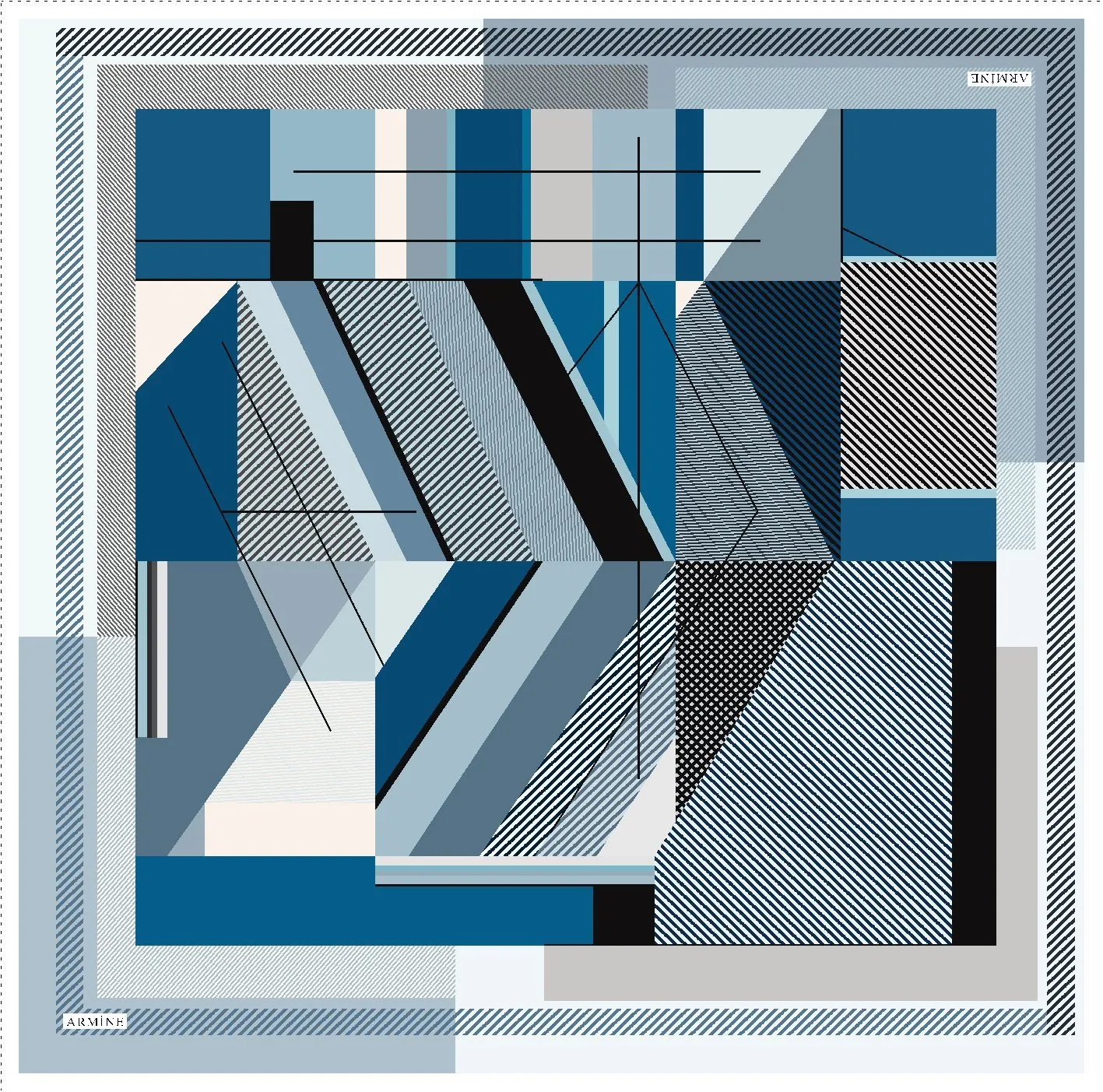 Armine Bursa Abstract Silk Scarf No.5
