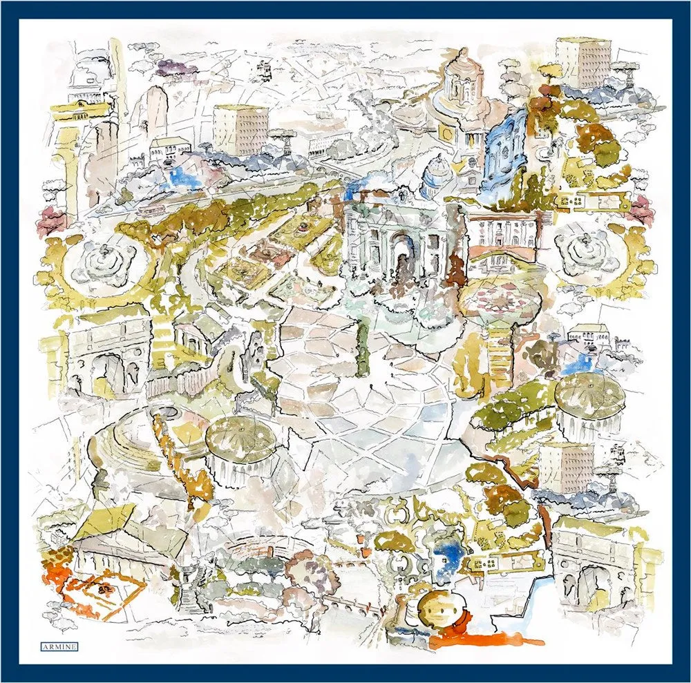 Armine Capitol Women Silk Scarf No. 32