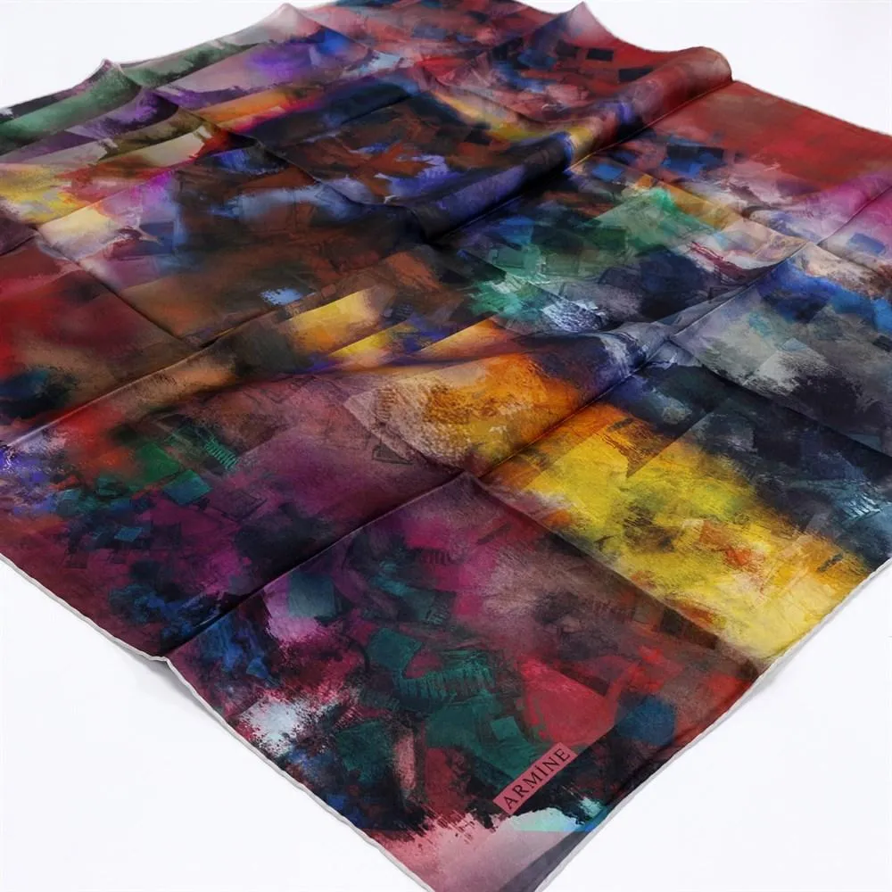 Armine Columbia Colourful Silk Scarf No. 87