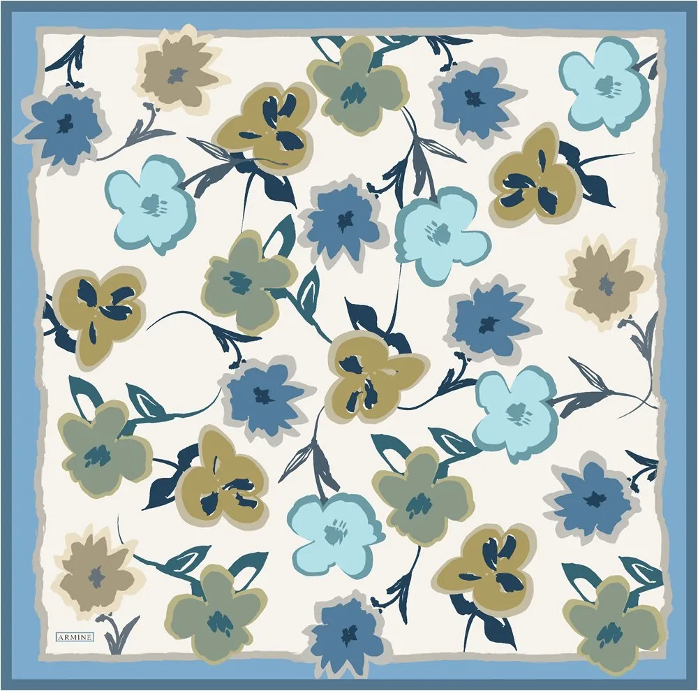 Armine Merri Floral Silk Scarf No 5