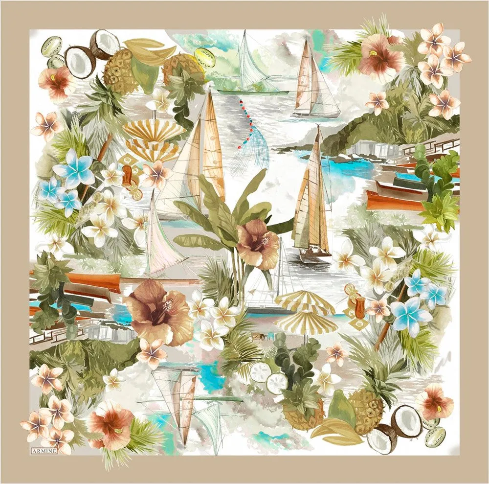Armine Tropical Dream Silk Scarf No 8