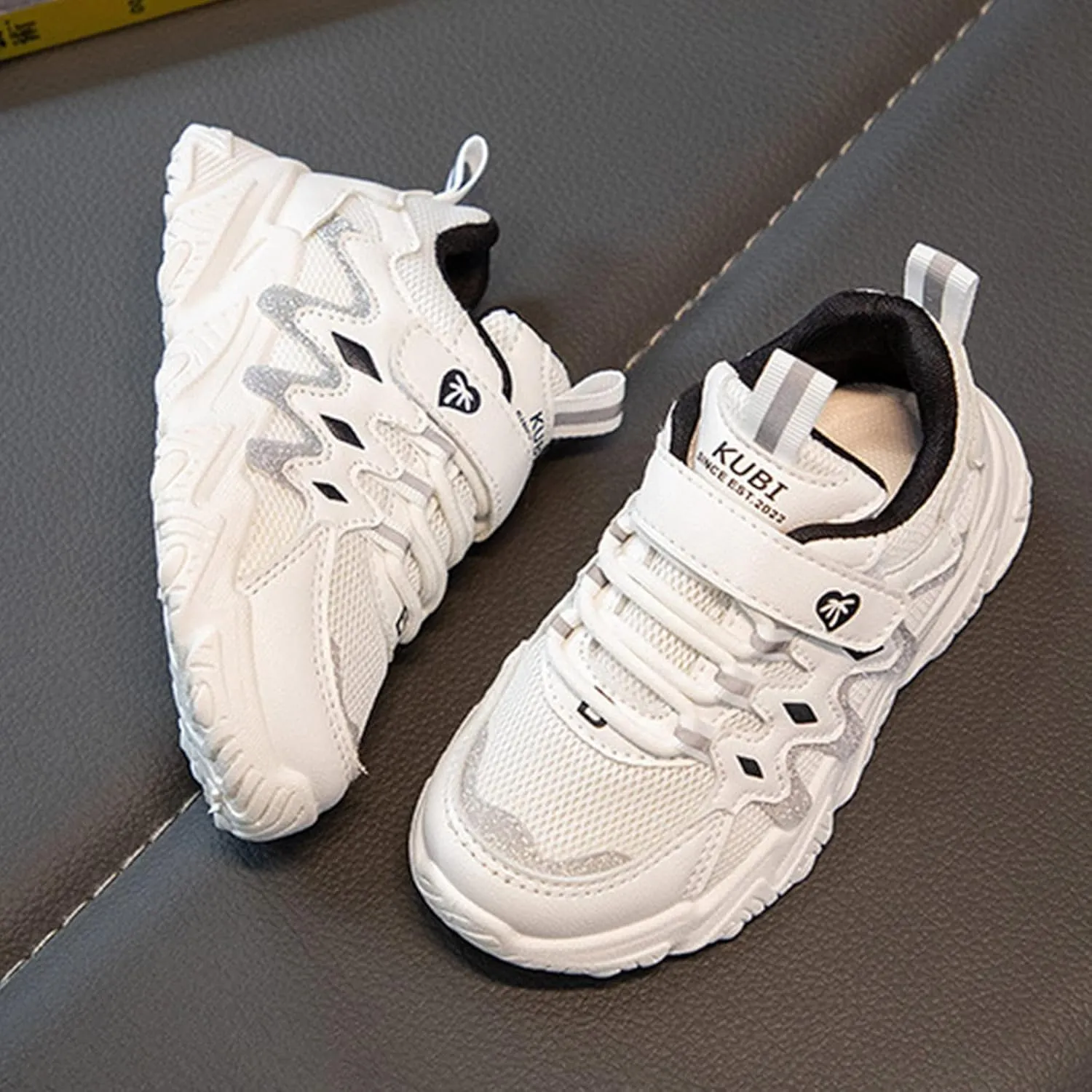 Children All Season Sports for Boys and Girls Thick Soles Non Slip Hook Loop Mesh Breathable Toddler Shoes High Top