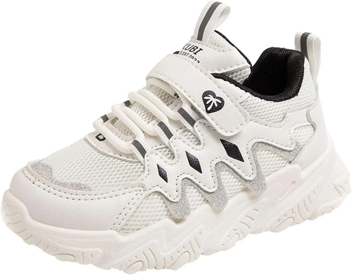 Children All Season Sports for Boys and Girls Thick Soles Non Slip Hook Loop Mesh Breathable Toddler Shoes High Top