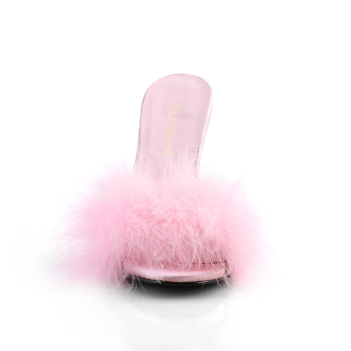 CLASSIQUE-01F Fluffy Mule Heels