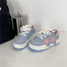 Colette - Sleek White Platform Sneakers for Women