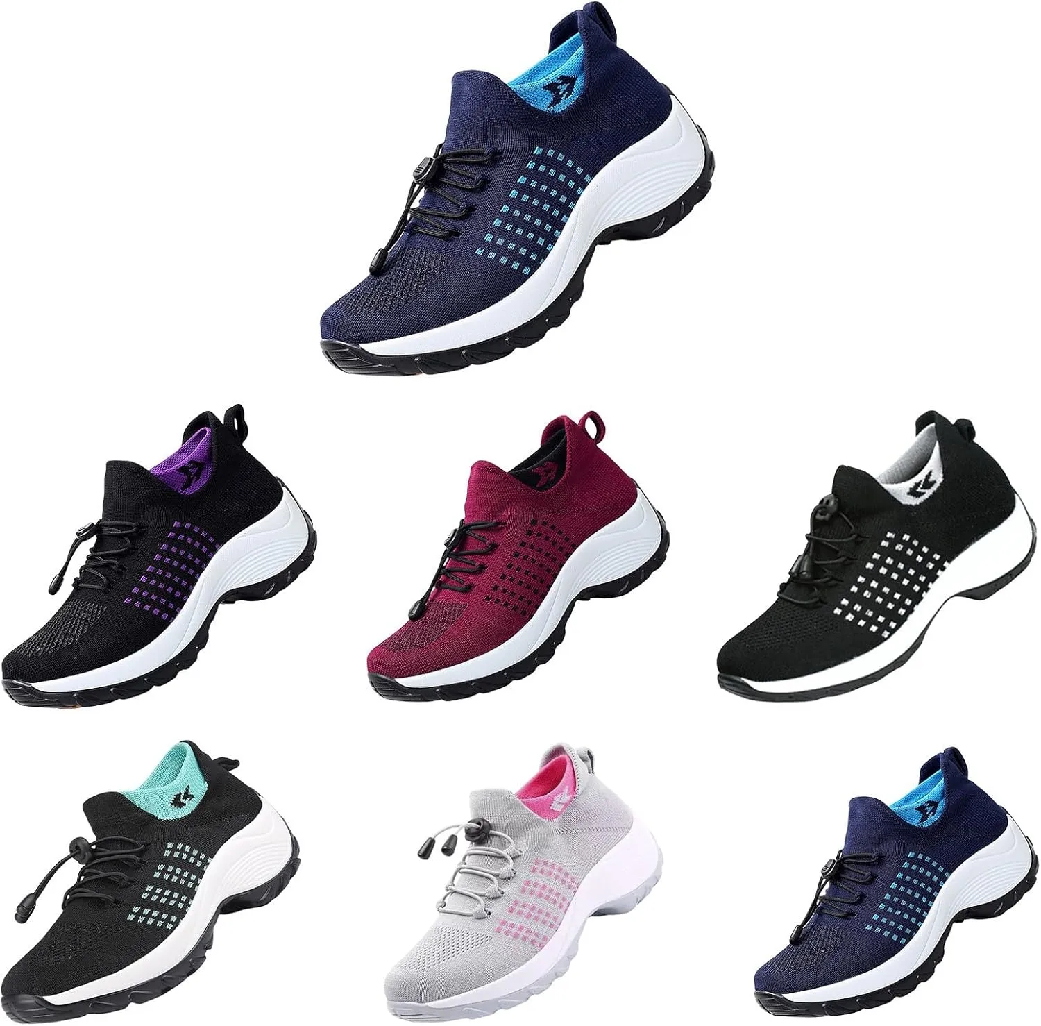 Comfort Wear Orthowear Shoes for Women Orthopedic Walking Sneakers Breathable Comfortable Wide Width Running Shoes