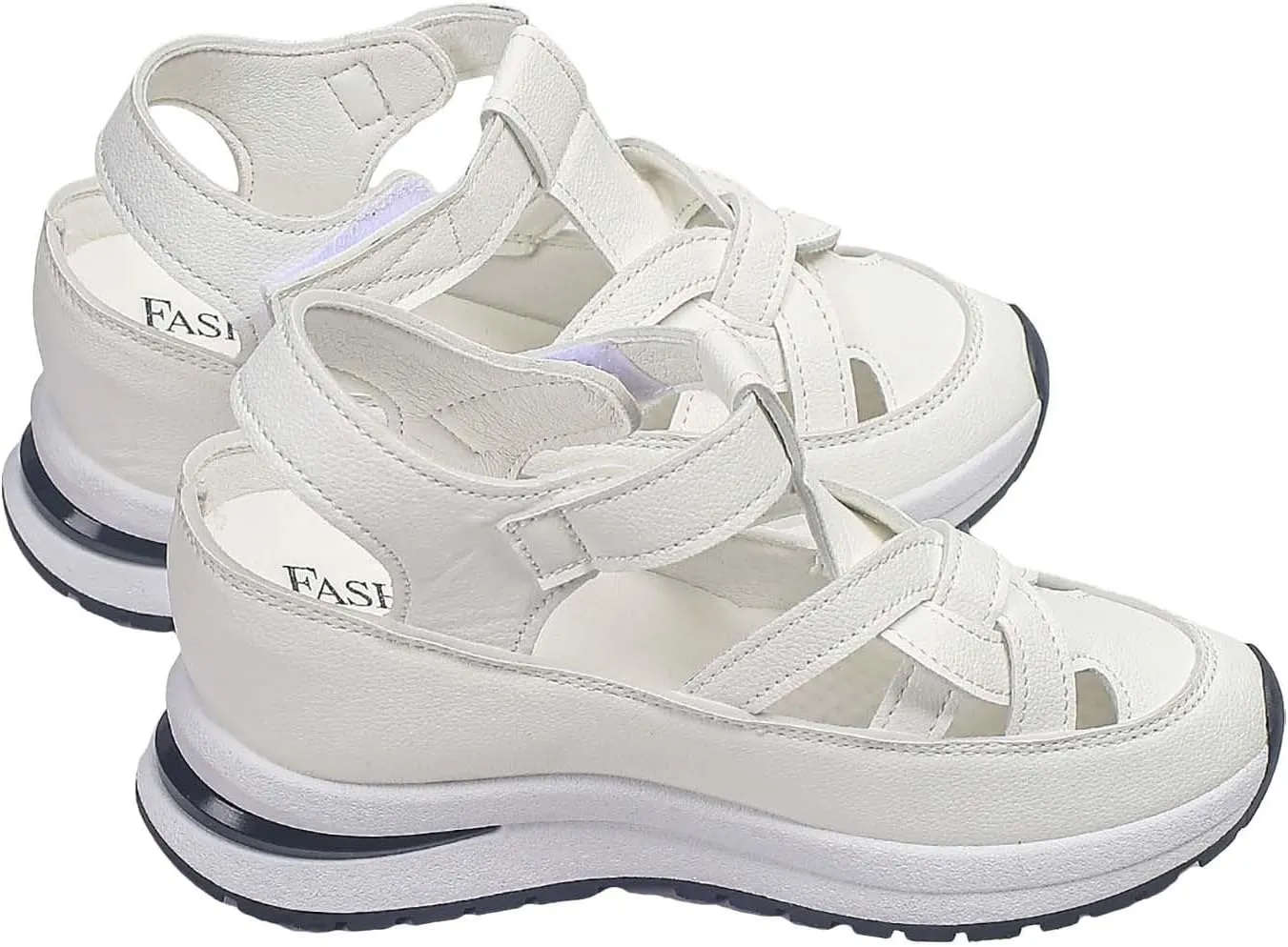 Covered Toe Sandals for Women Fashion Athletic Sports Wedge Sandals Summer Walking Running Breathable Wedge Shoes