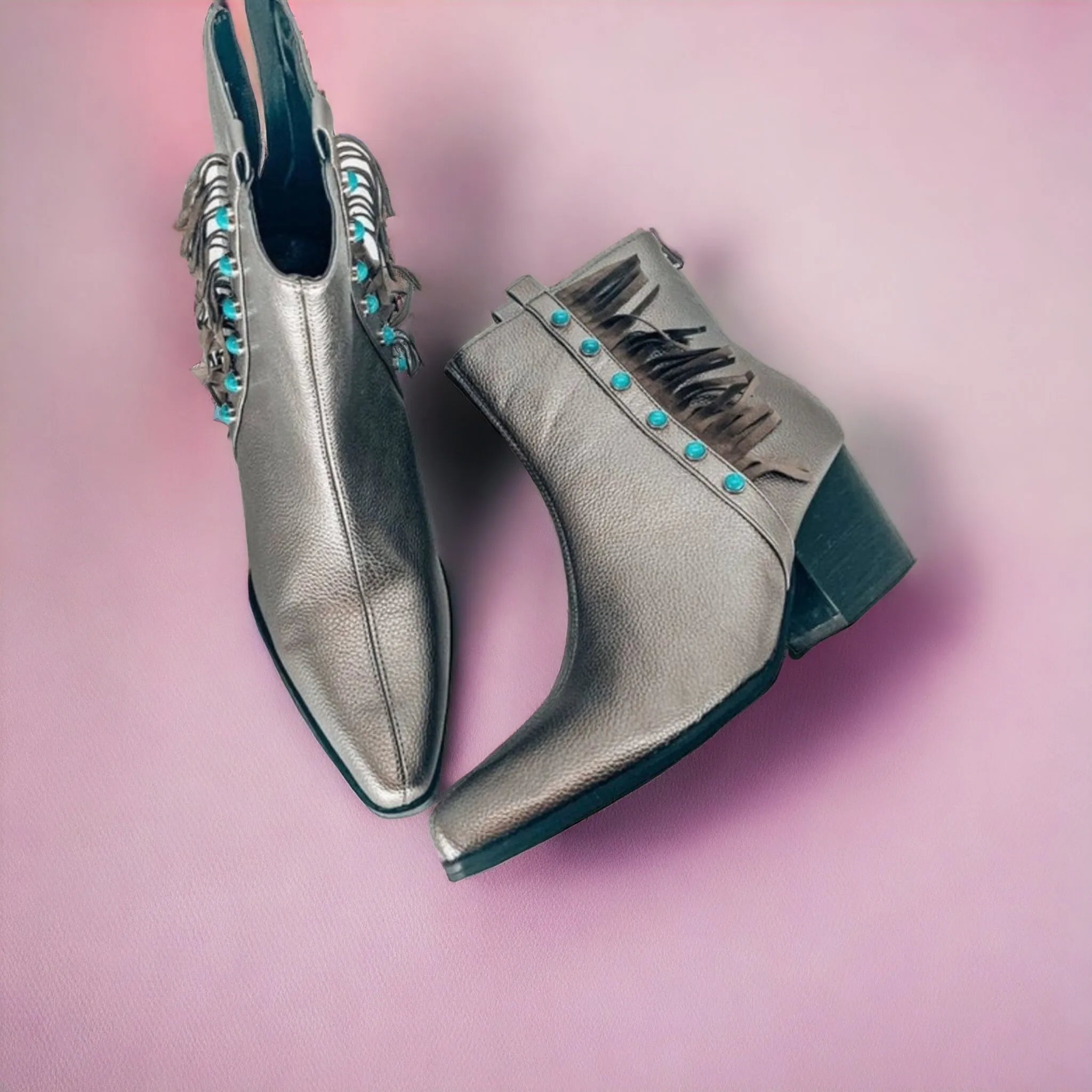 Crazy Train Boujee Western Fringe Boots