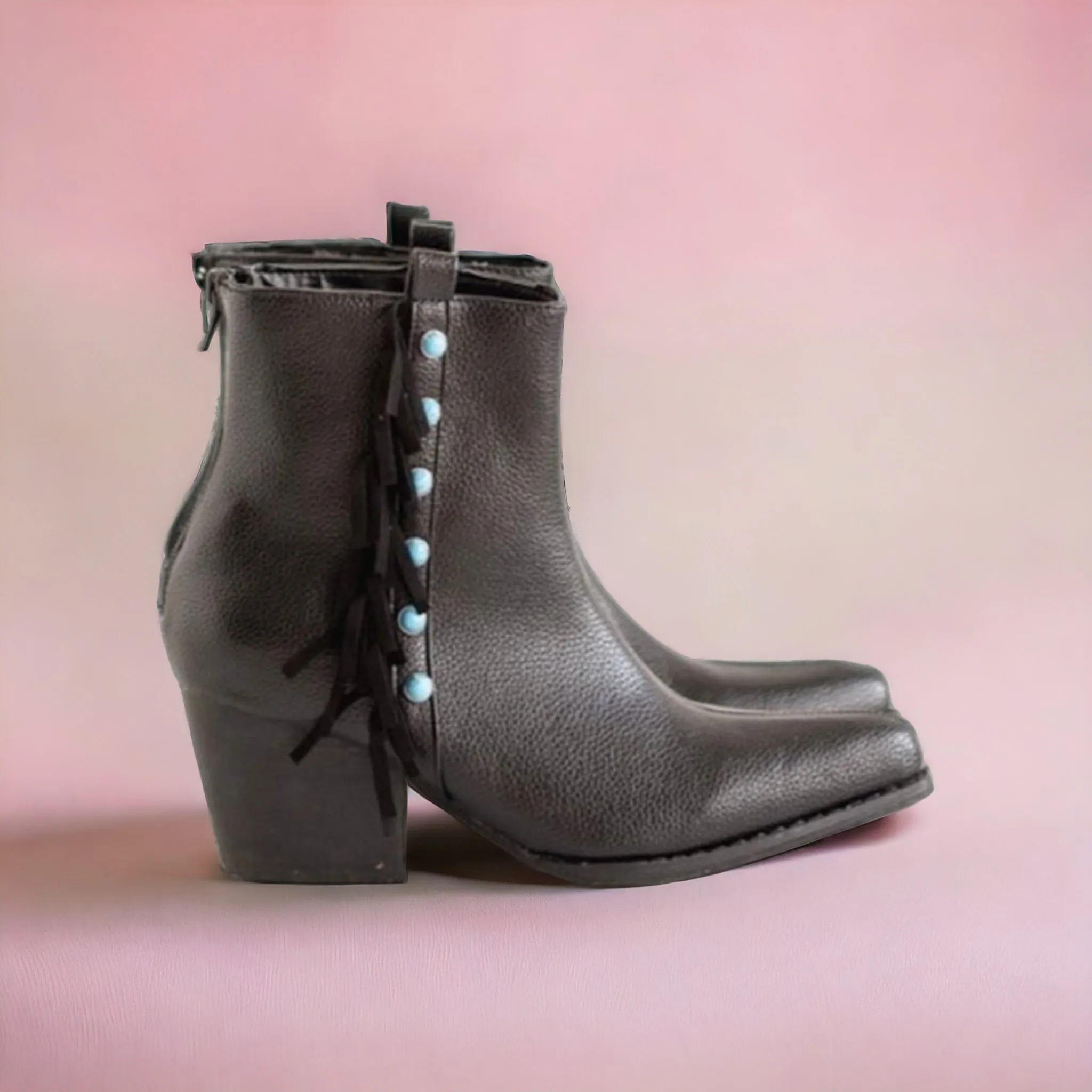 Crazy Train Boujee Western Fringe Boots