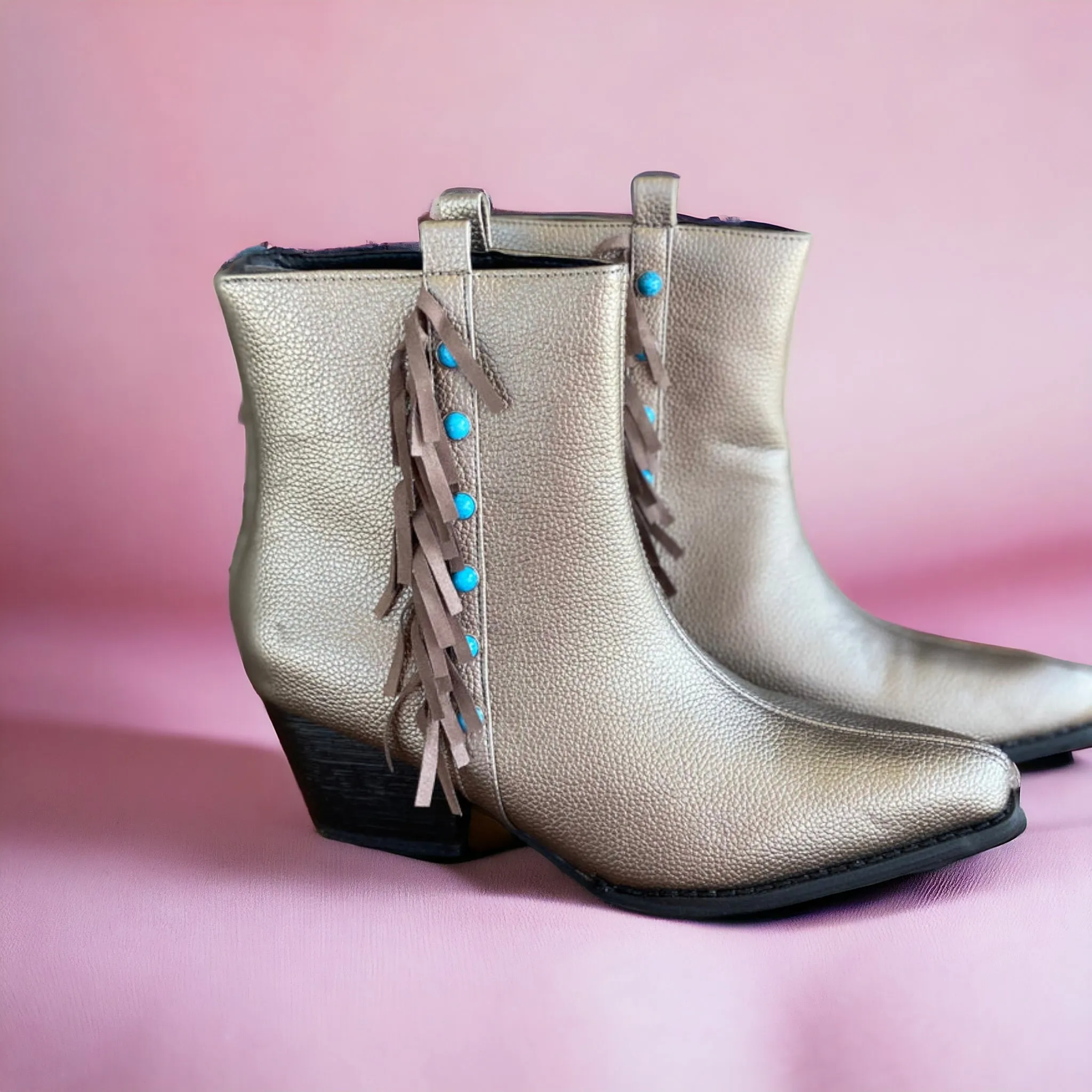 Crazy Train Boujee Western Fringe Boots