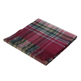 Edinburgh Cashmere Scarf Carnival Check Red