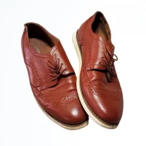 Jousen Milan Oxford Light Brown Leather Dress Shoes Size 12.5