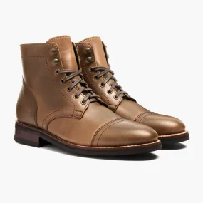 Light Brown Cap-Toe Boot