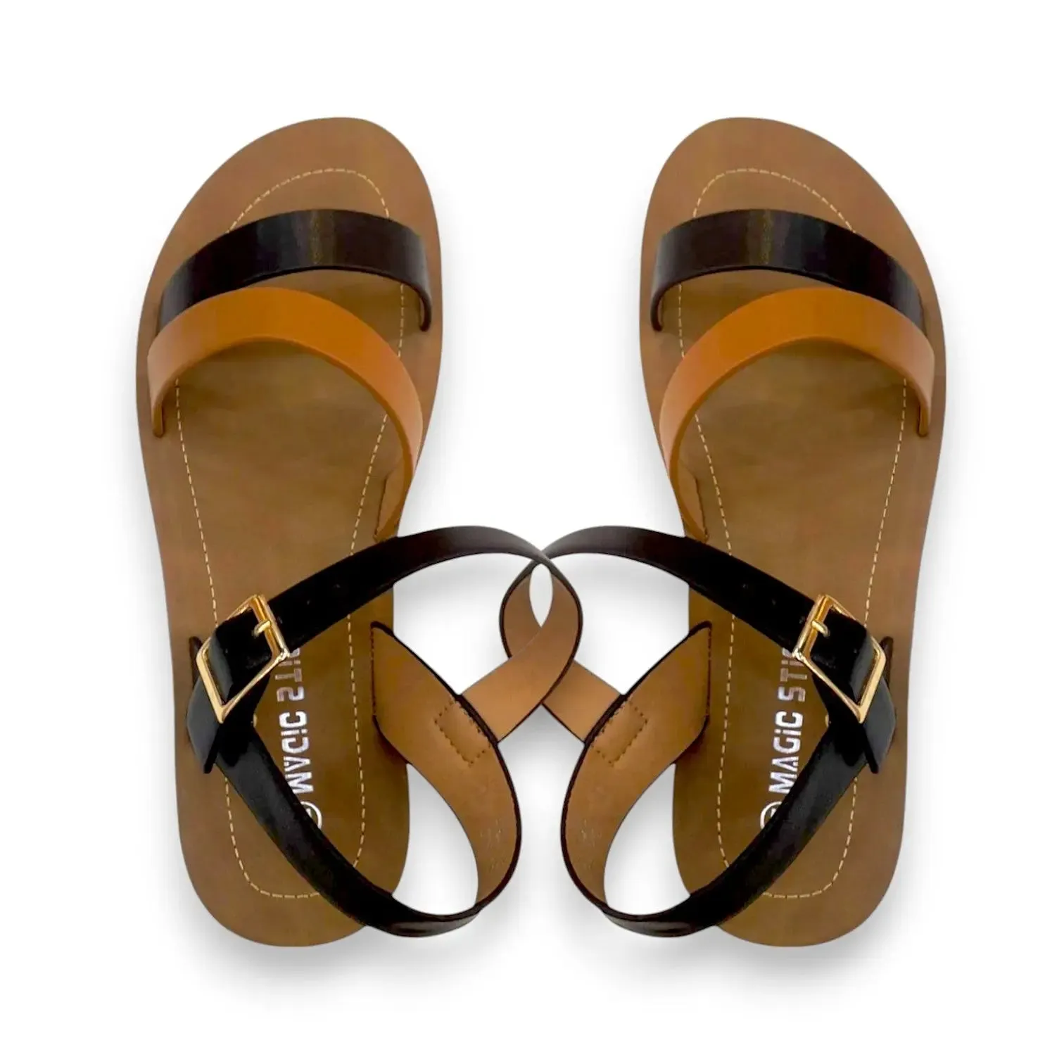 Magic Stick Strappy Flat Sandals