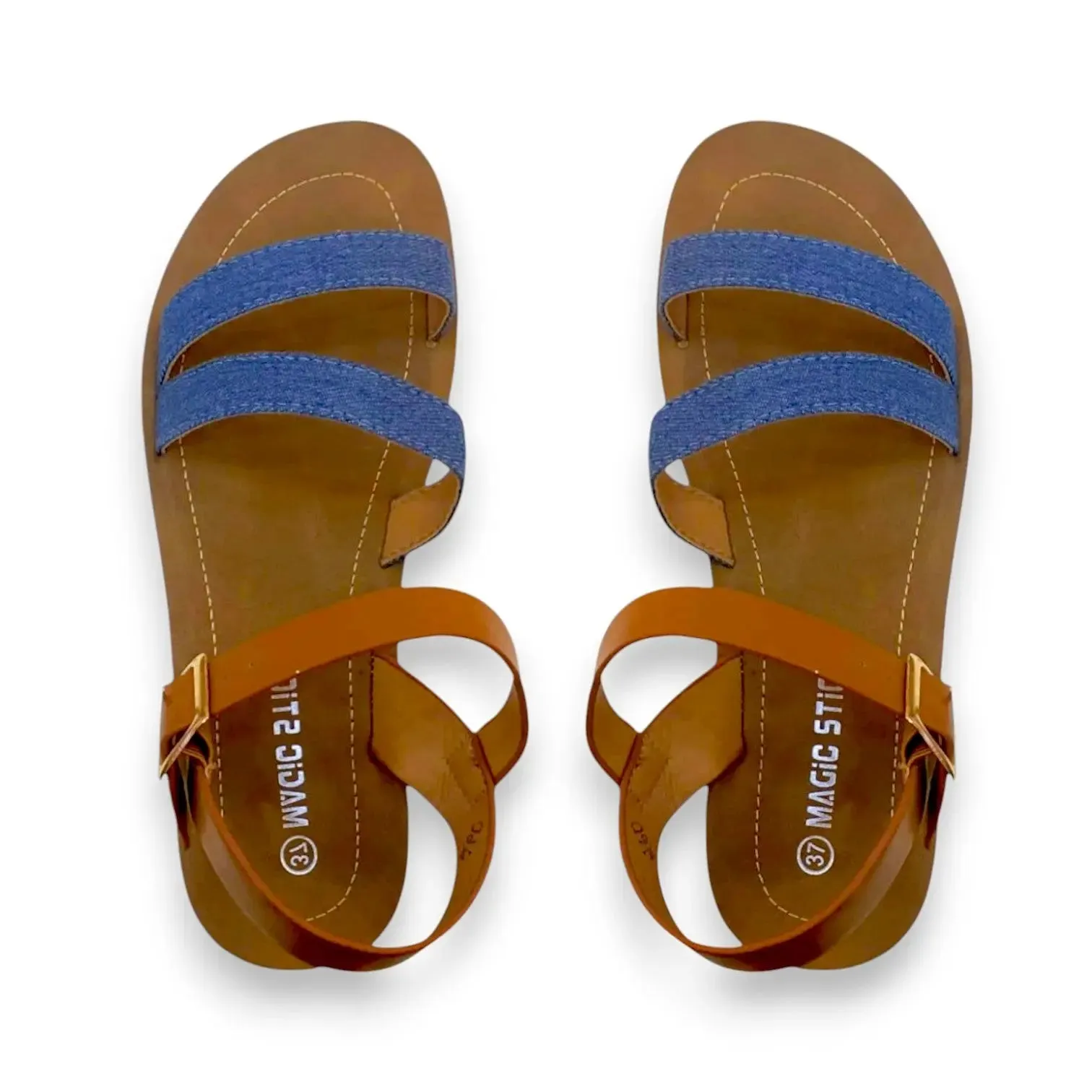 Magic Stick Strappy Flat Sandals