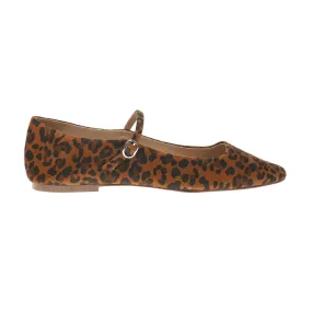 Maple Leopard Mary Jane Ballet Flats