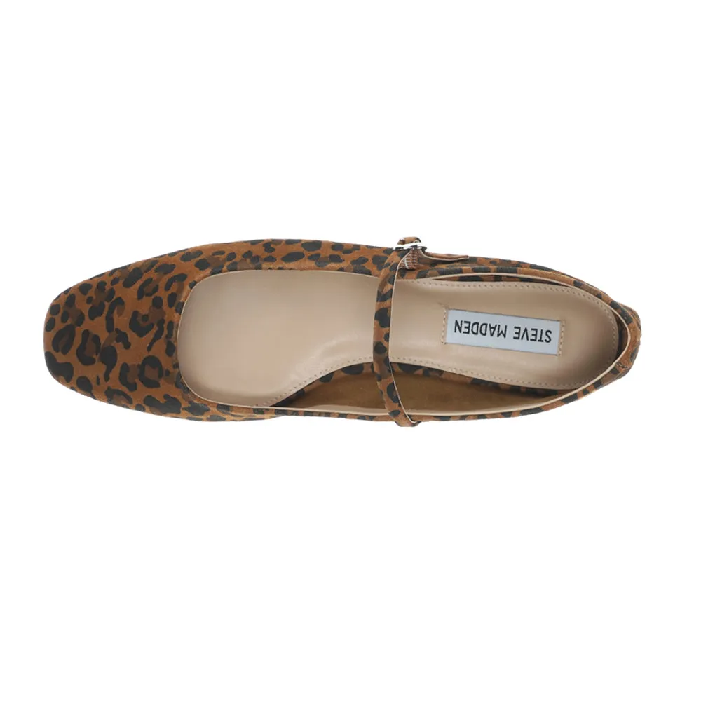 Maple Leopard Mary Jane Ballet Flats