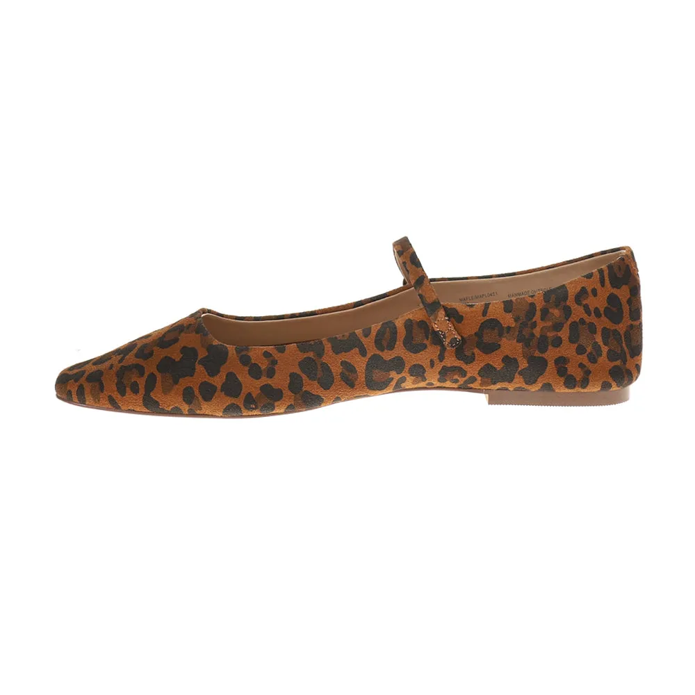 Maple Leopard Mary Jane Ballet Flats