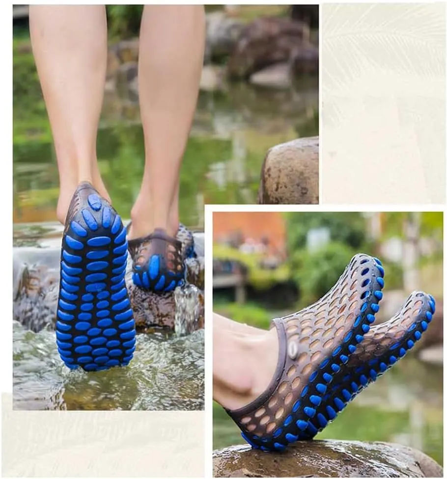 Men's beach shoes,Shower Water Shoes Breathable sandals, lightweight sandals,slip outdoor hole shoes breathable sports sandals Sandals Indoor and Outdoor