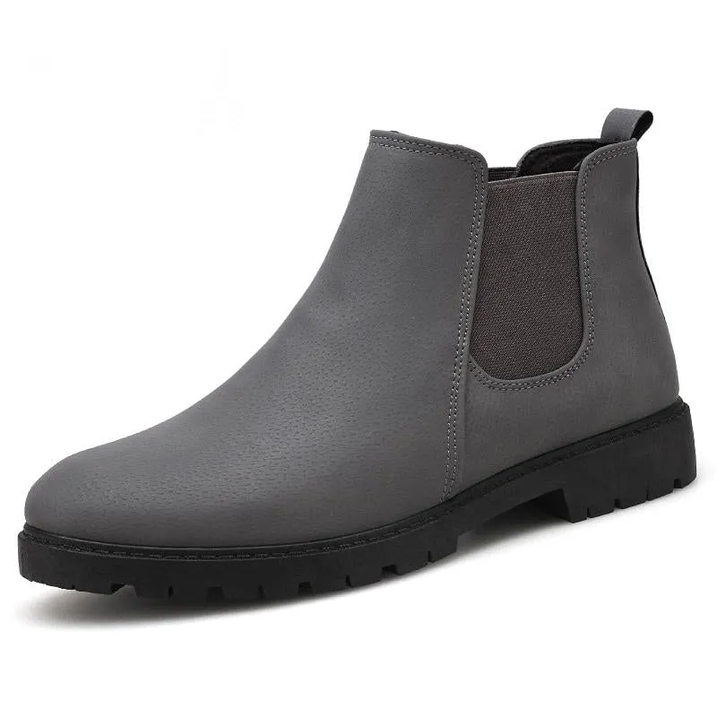 Men's Casual Genuine Leather Ankle Boots