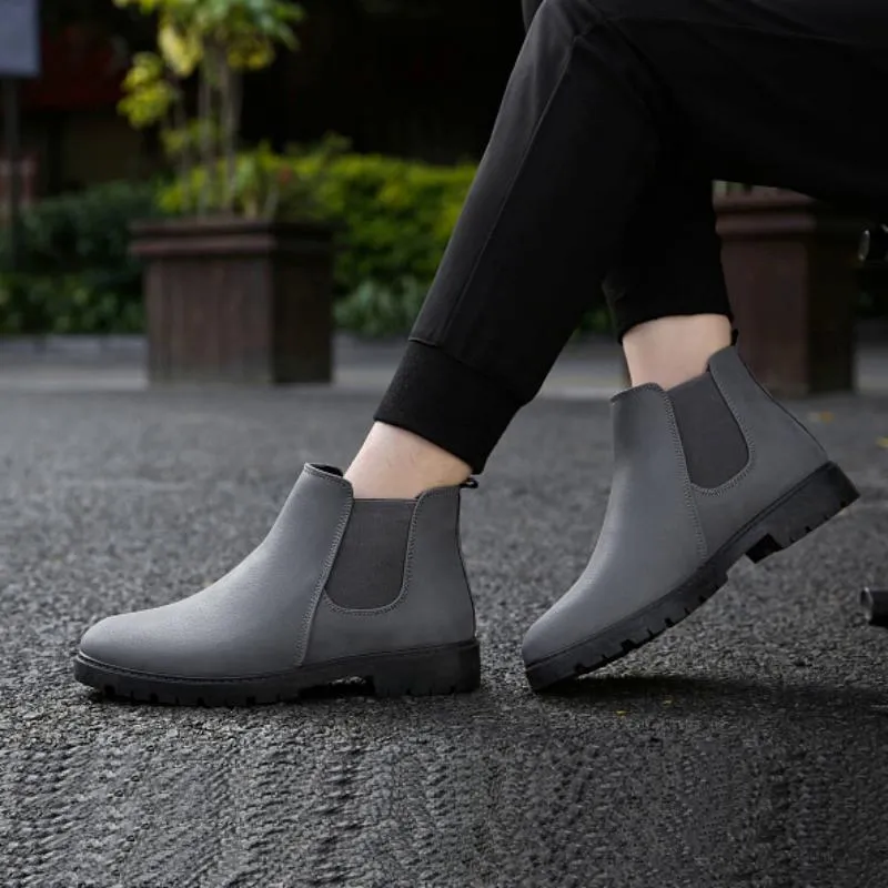Men's Casual Genuine Leather Ankle Boots