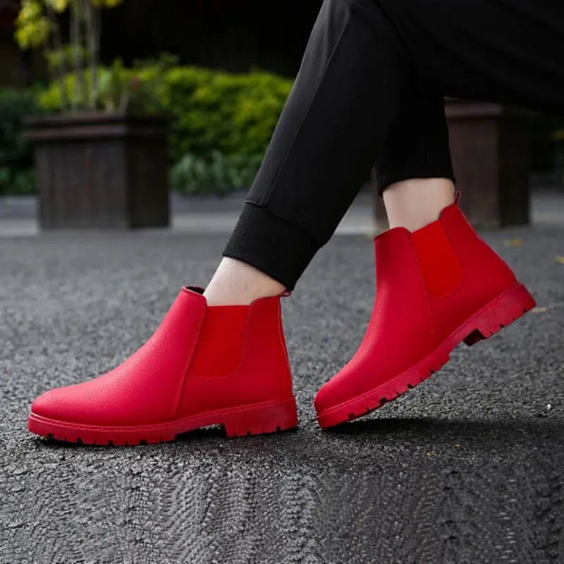Men's Casual Genuine Leather Ankle Boots