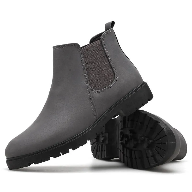 Men's Casual Genuine Leather Ankle Boots