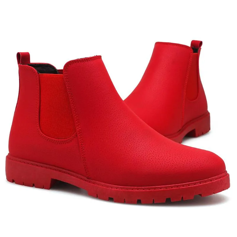 Men's Casual Genuine Leather Ankle Boots