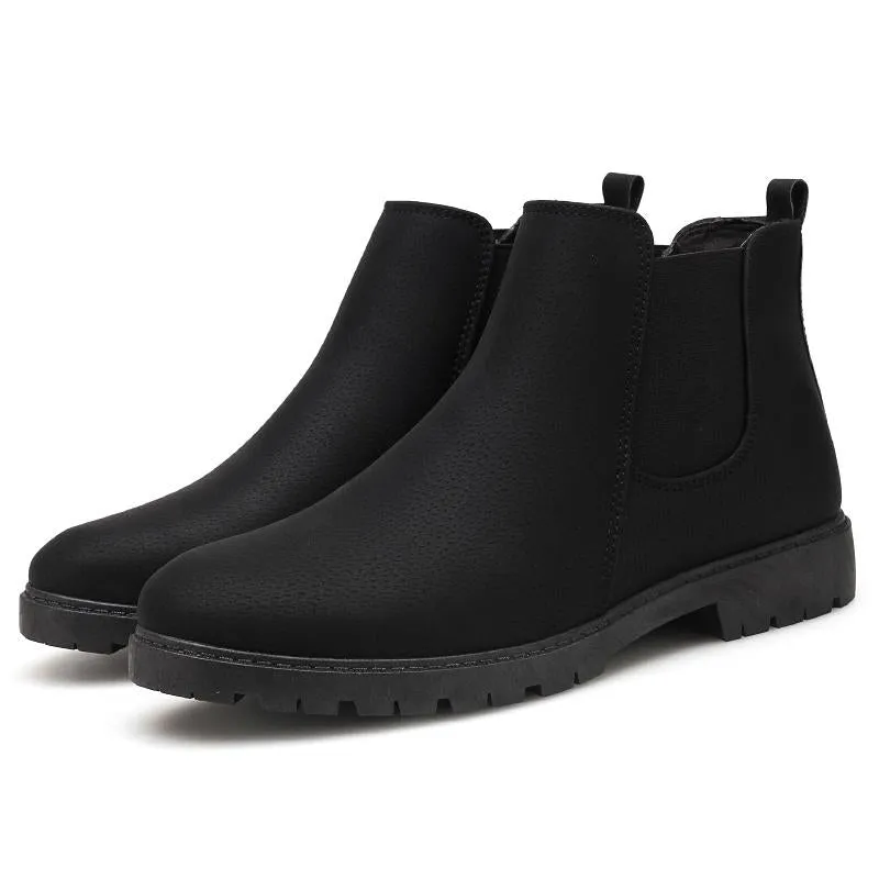 Men's Casual Genuine Leather Ankle Boots