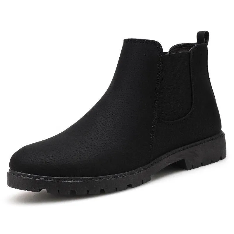 Men's Casual Genuine Leather Ankle Boots