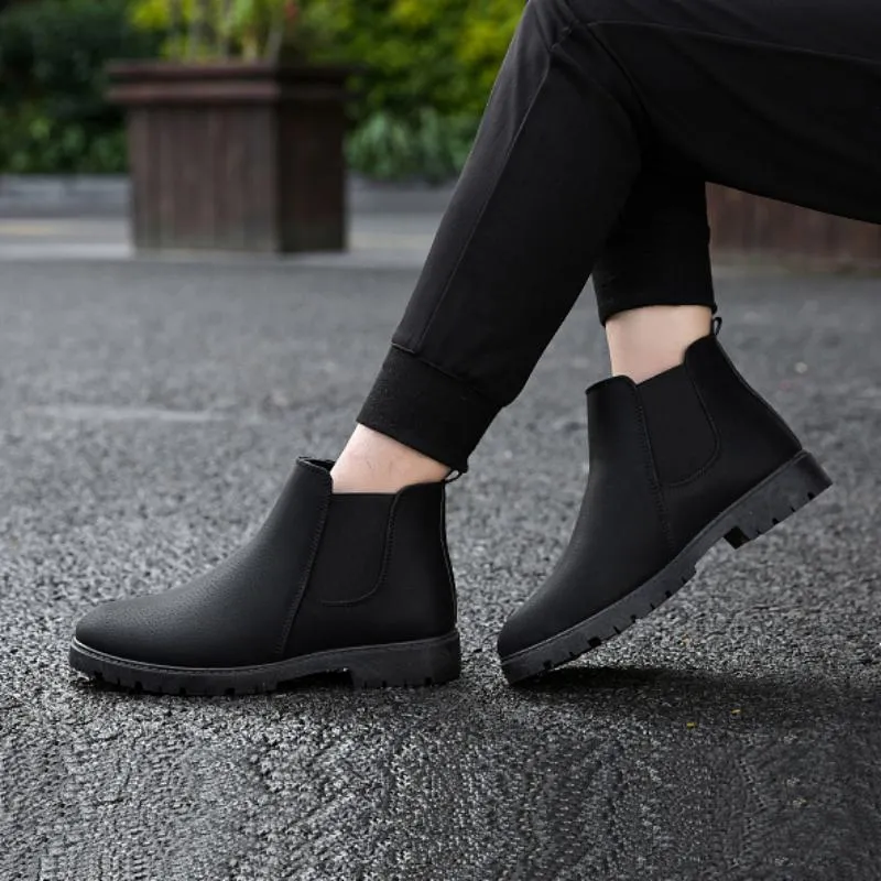 Men's Casual Genuine Leather Ankle Boots