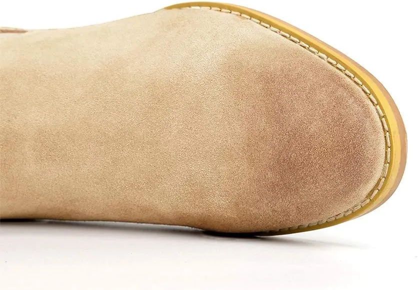 Men's Chelsea Boots Suede Dress Boots Casual Chukka Ankle Boots for Men