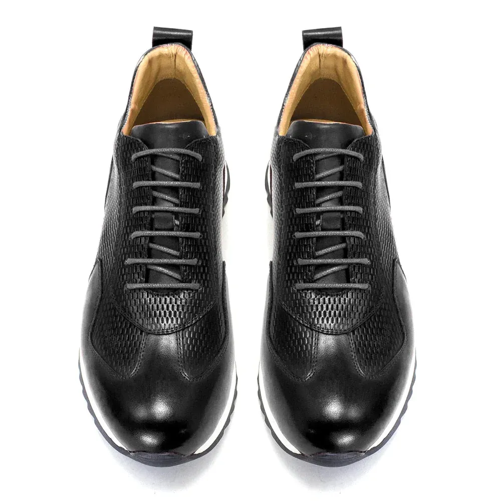 Men's Genuine Leather Comfortable Oxford Breathable Sneakers