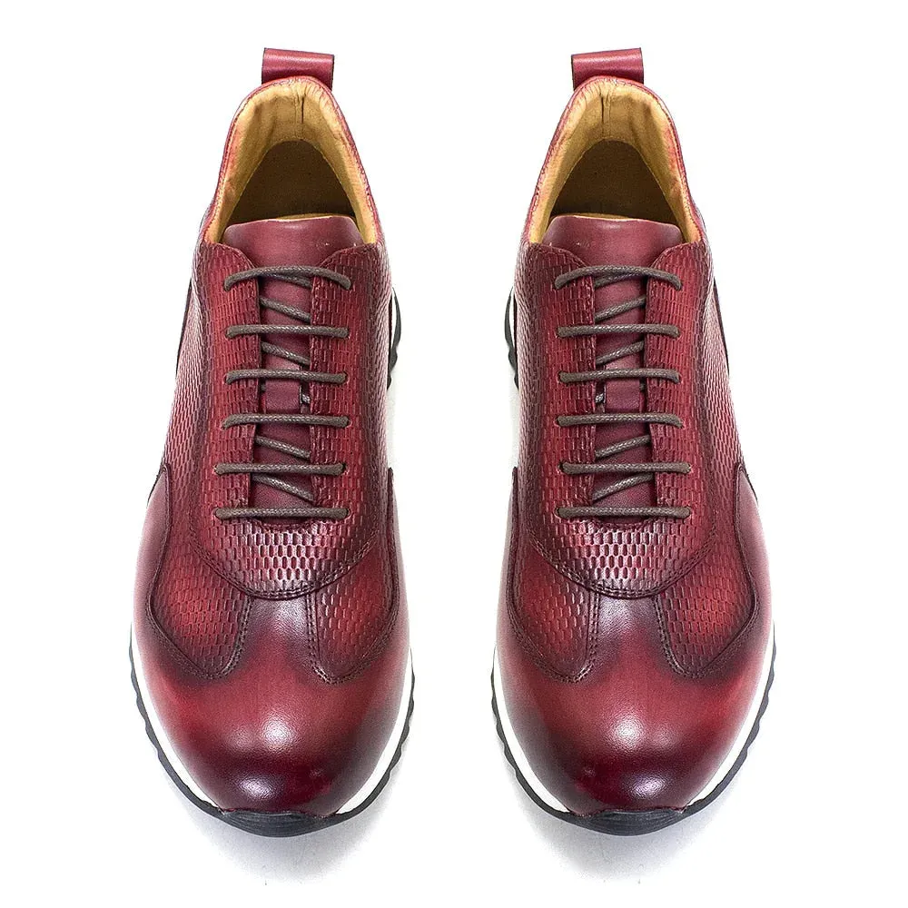 Men's Genuine Leather Comfortable Oxford Breathable Sneakers