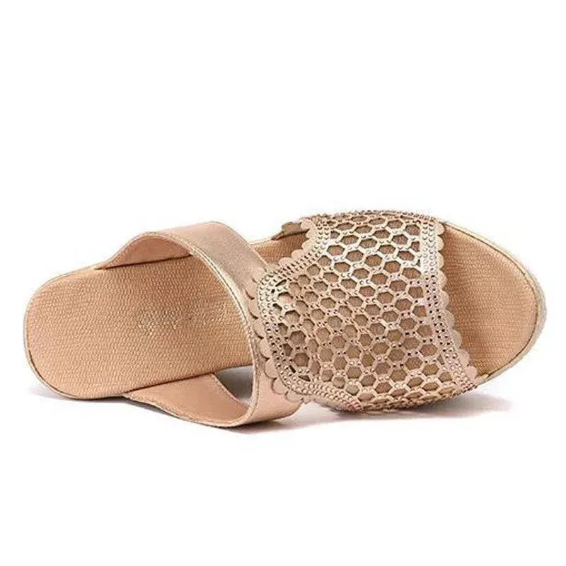 Mesh Summer Wedge Sandal Shoes