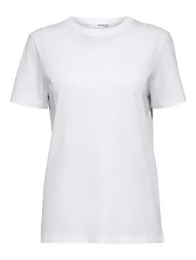 Myessential Ss O-Neck Tee - Bright White