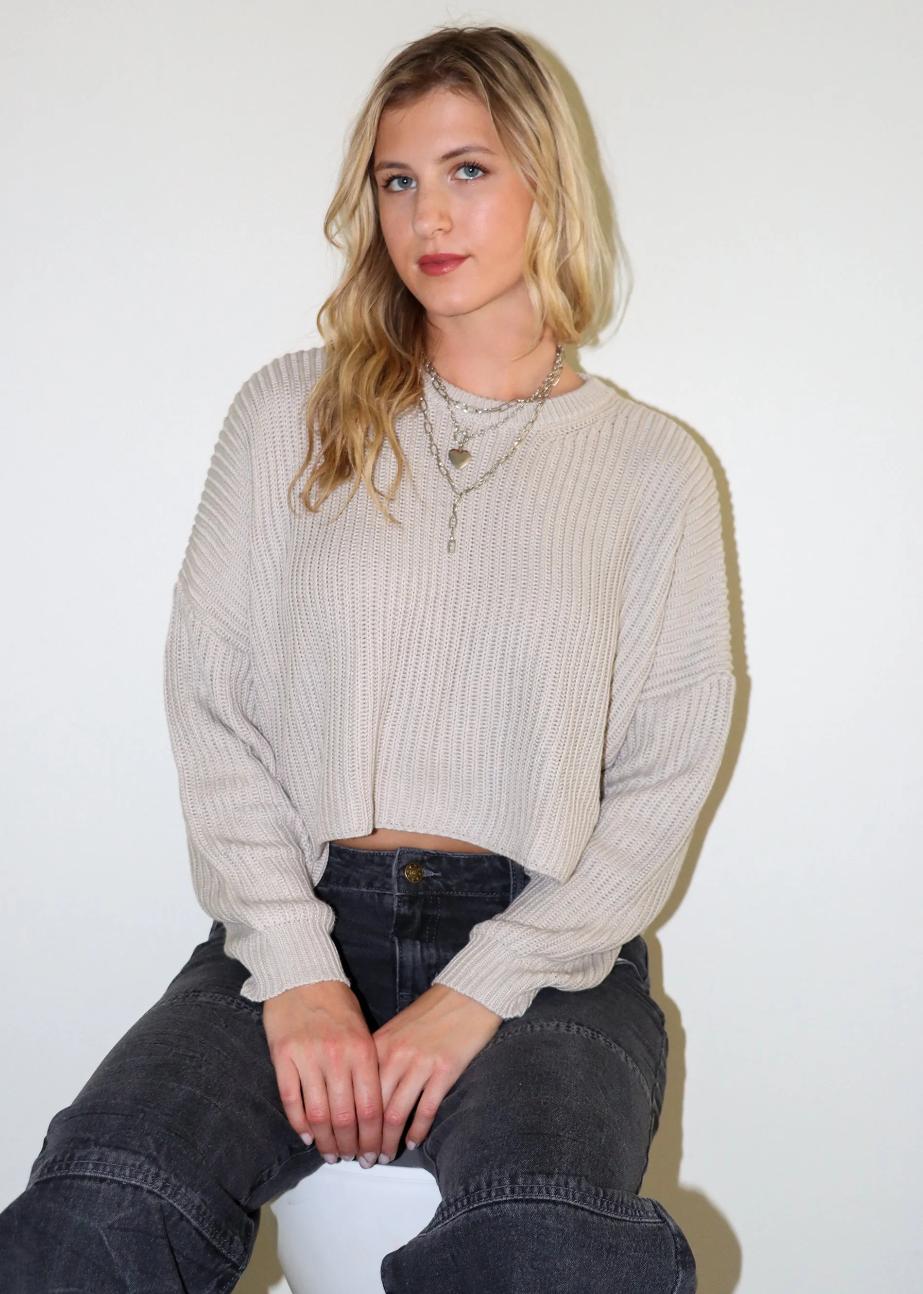 No Secret Sweater ★ Taupe