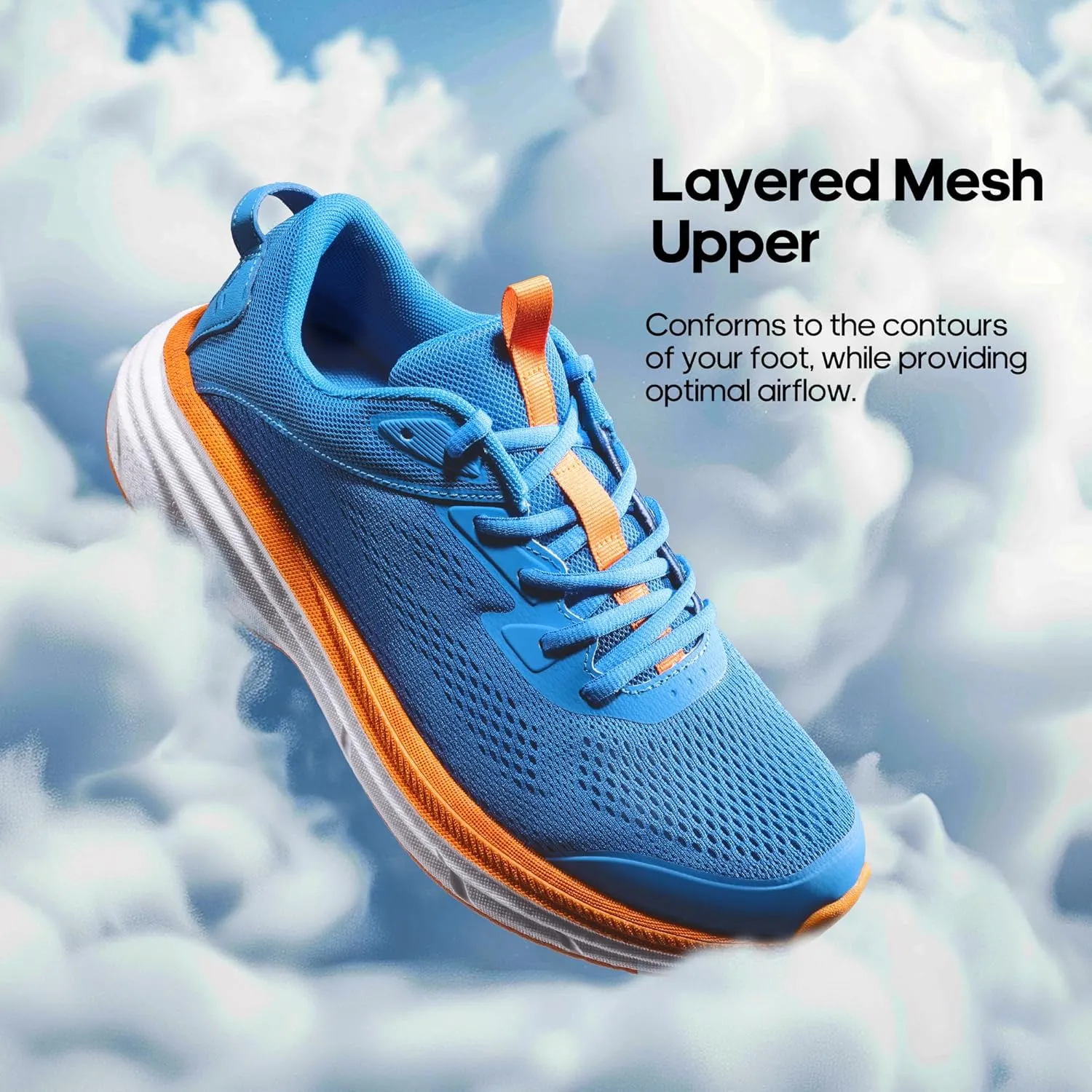 NORTIV 8 Men's Running Walking Tennis Shoes Comfortable Cushioning Non-Slip Breathable Athletic Gym Workout Cross Trainer Jogging Sneakers