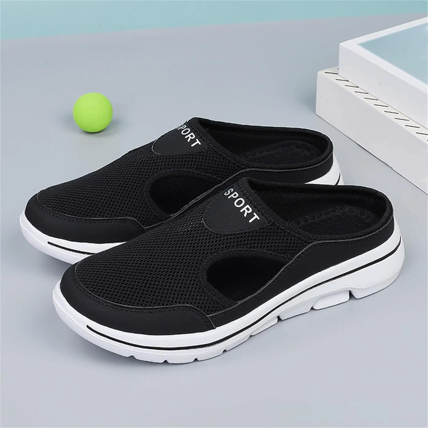 Orthopedic Sandals for Women Comfort Breathable Mesh Slippers Closed Toe Slides Sandal Lightweight Sport Shoes