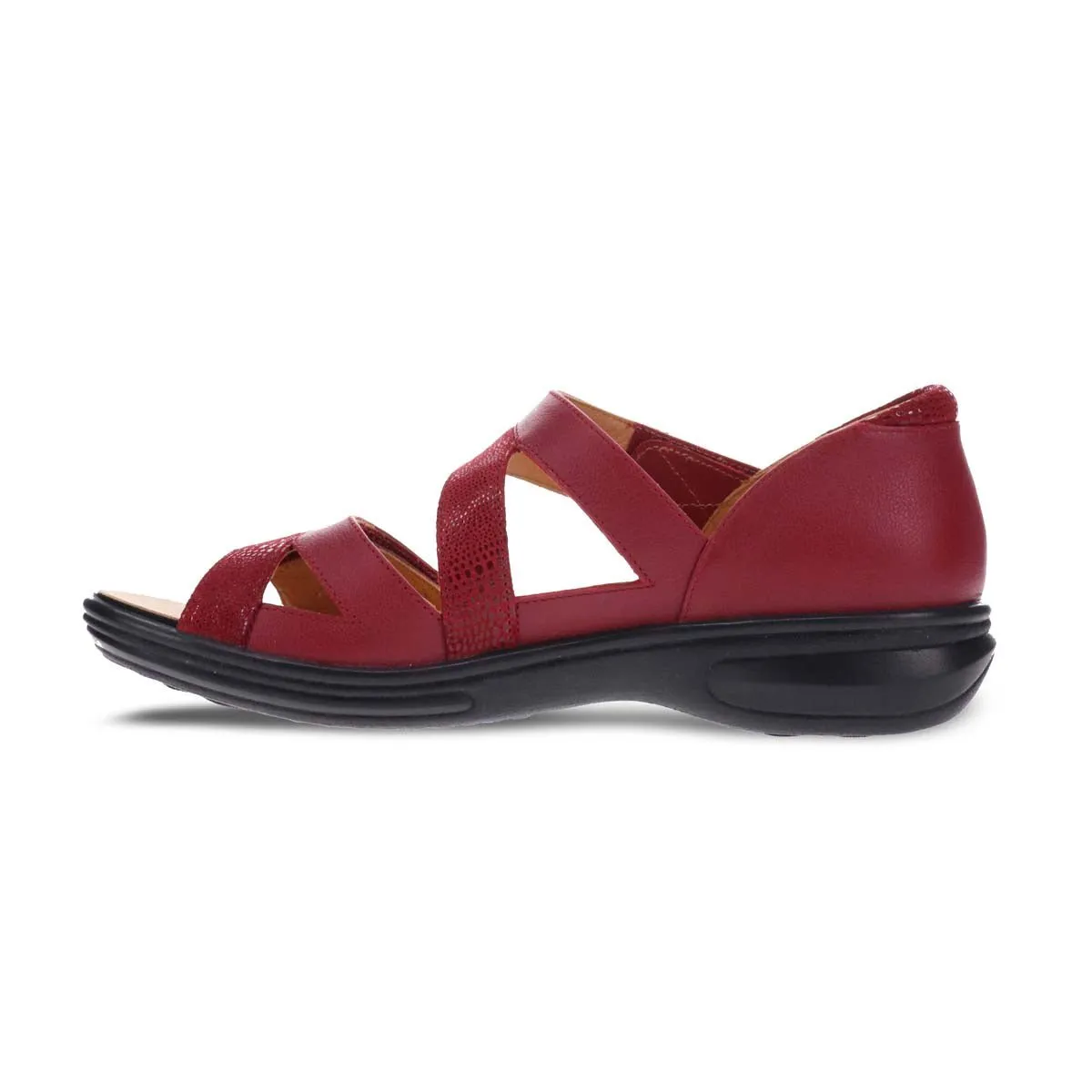 Revere Mauritius Women Sandals In Cherry French/lizard