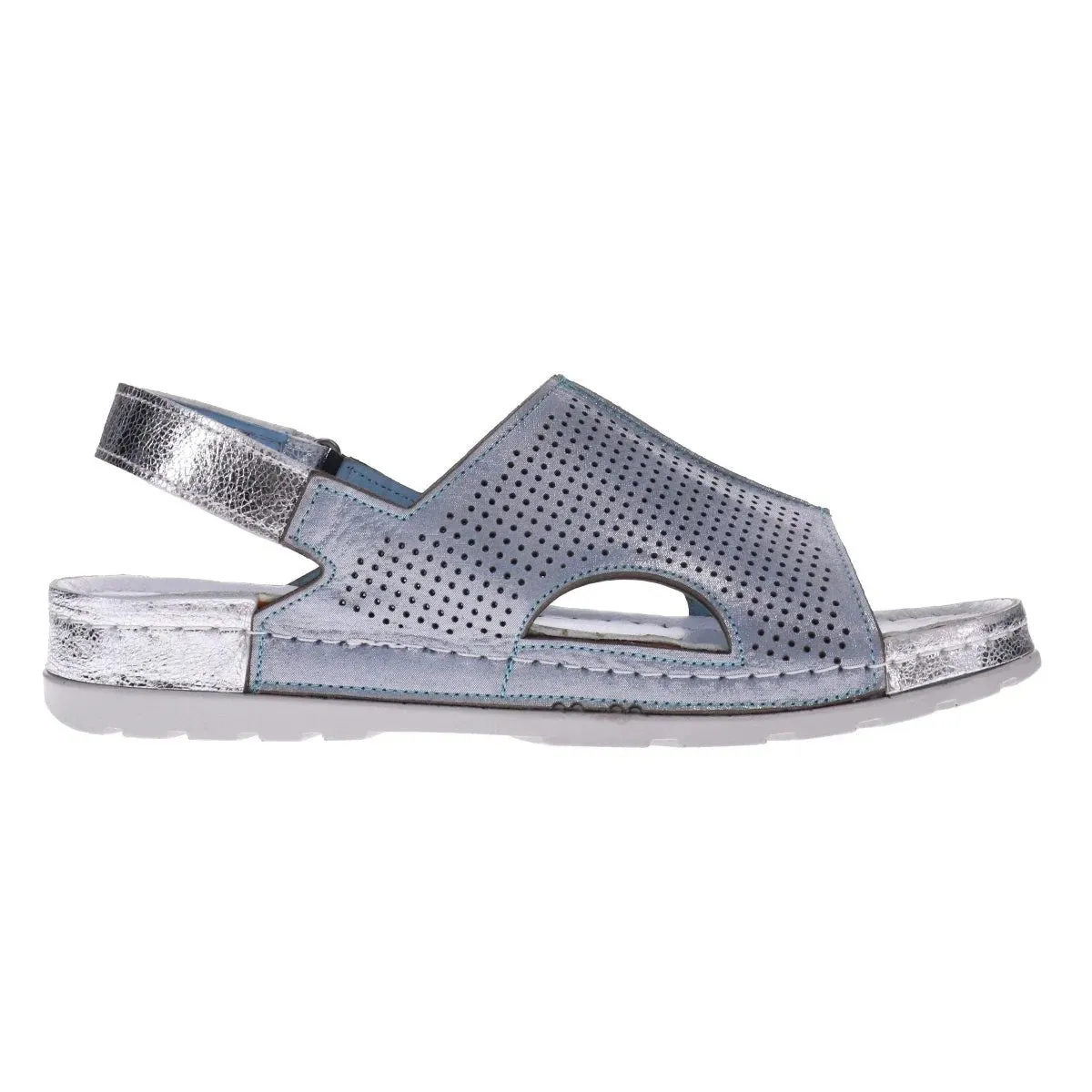 Revere Tivoli Women's Back Strap Sandals In Blue