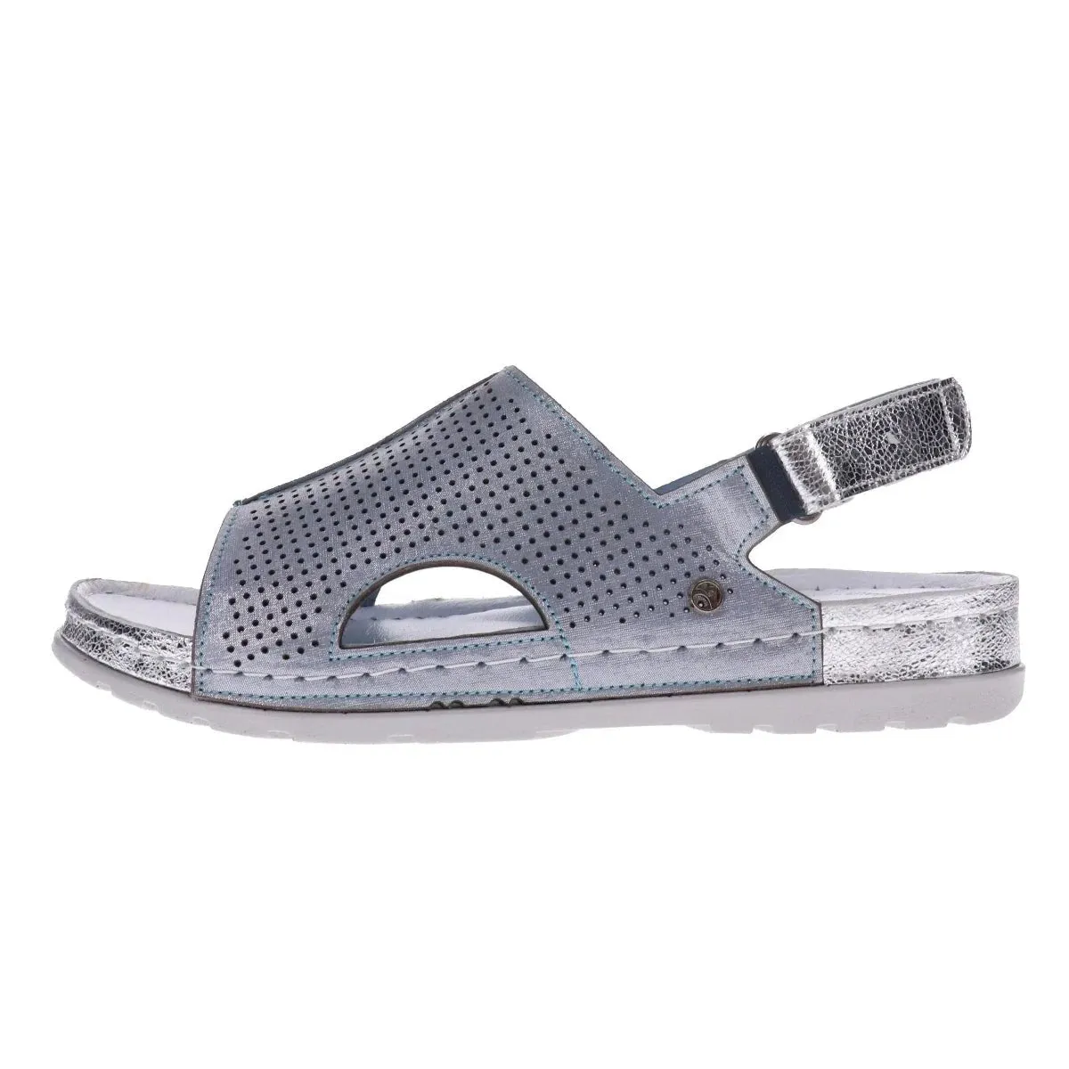 Revere Tivoli Women's Back Strap Sandals In Blue