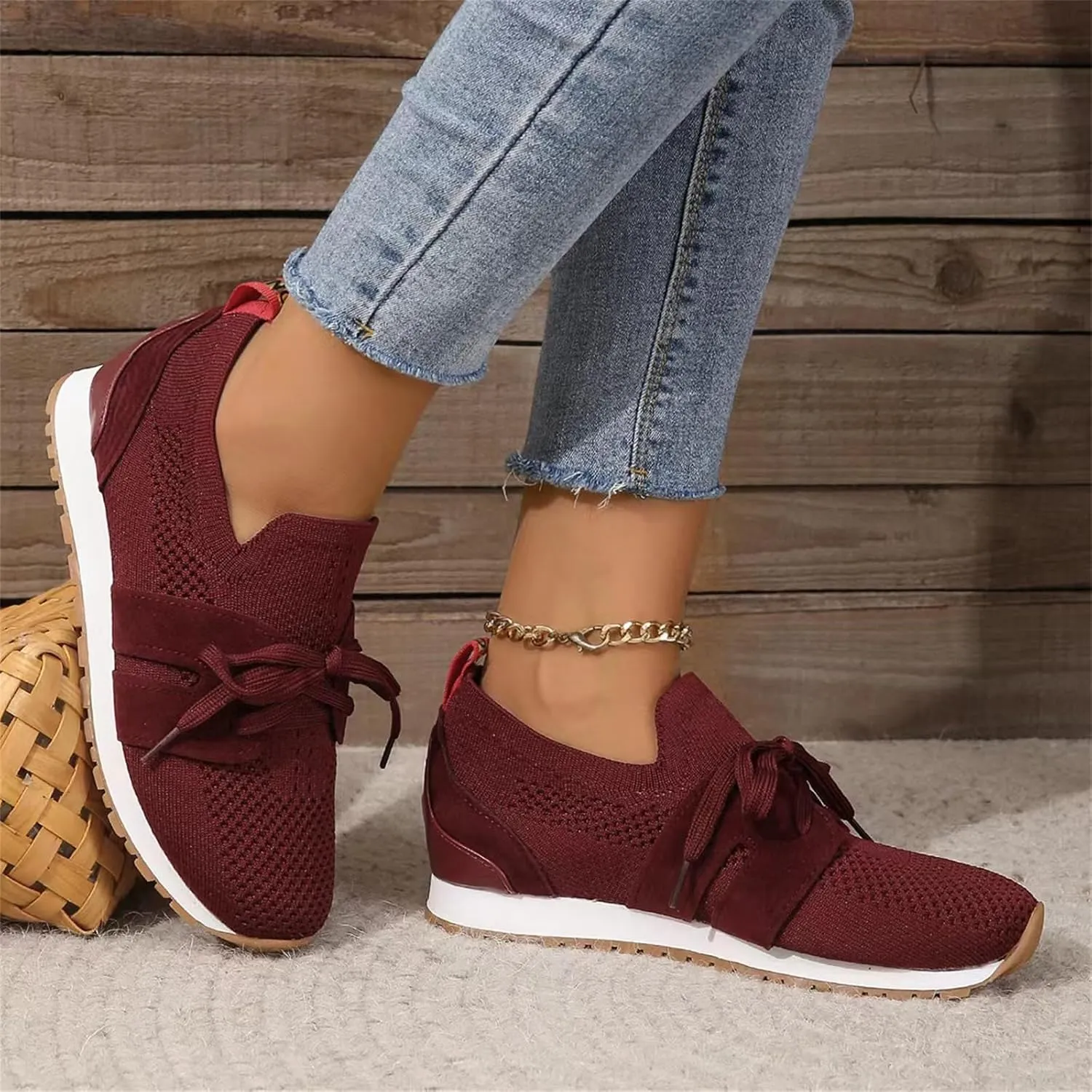Running Shoes For Women Arch Support Lightweight Tennis Shoes Non Slip Gym Workout Breathable Walking Sneakers