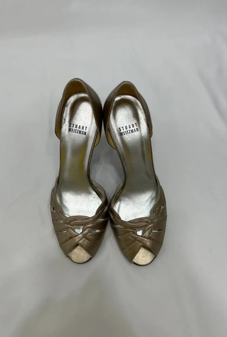 STUART WEITZMAN Gold Heels For Women