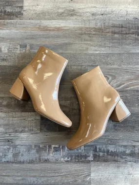 Ultra Shiny Bootie - Camel