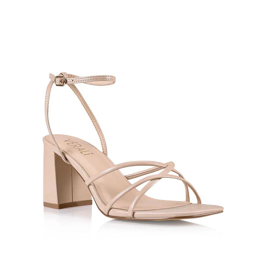Verali Shoes - Nakita Block Heel Sandal (Nude Smooth)