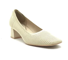 Vivaia Cream Square-toe Block Heel EU 37.5