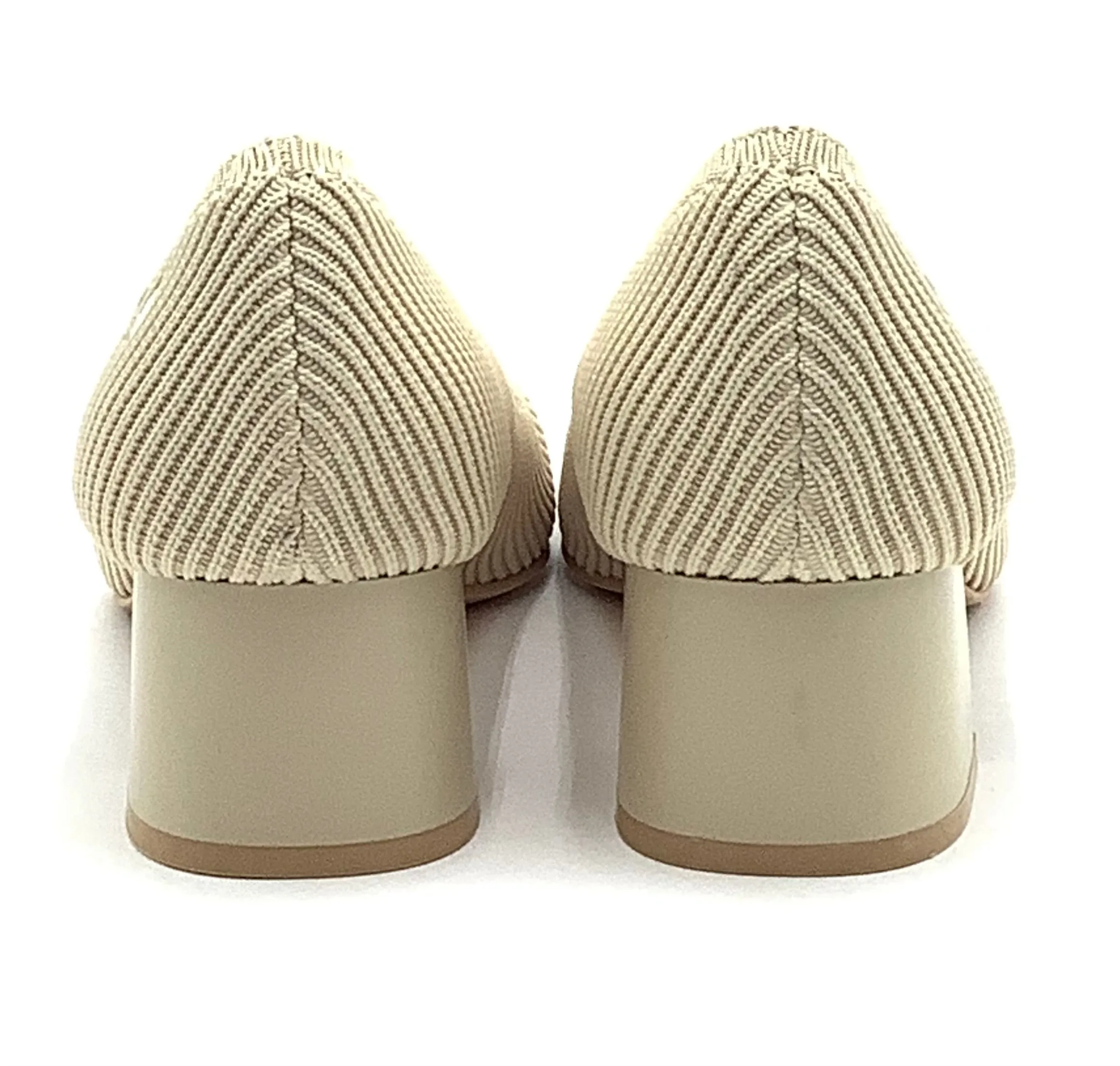Vivaia Cream Square-toe Block Heel EU 37.5